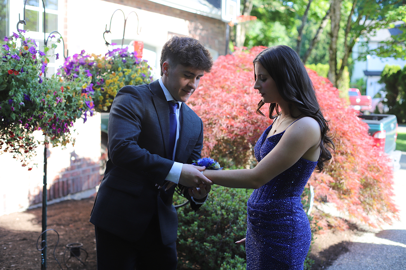 Corsage Colton and Gabriella